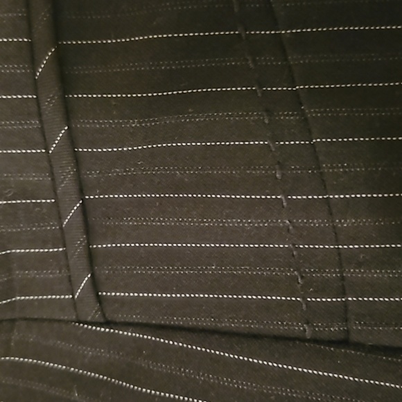 Worthington Pinstripe Black  Pencil Skirt; 6 Petite - Picture 3 of 4